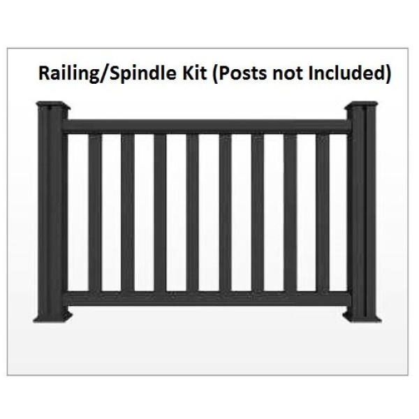 Teranna Decking Rail Kit Graphite