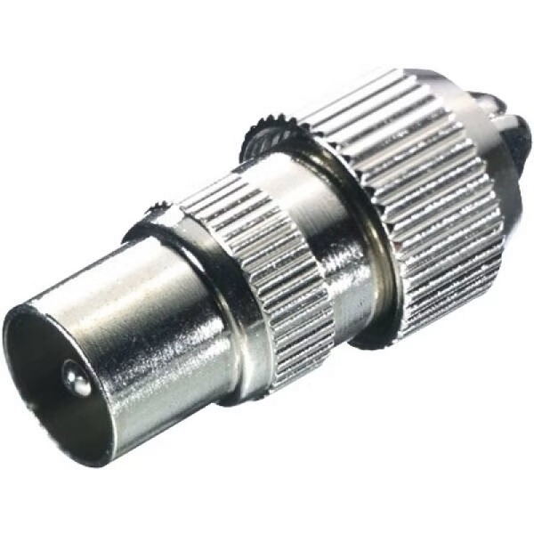 Vivanco Metal Coax Plug Male Vvancoaxconnmetm