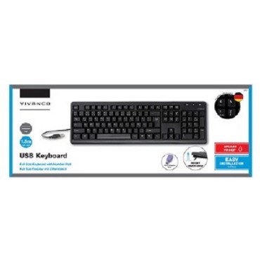 Vivanco Full Size Classic Usb Keyboard Vvitkeyboardde