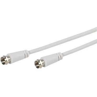 Vivanco Cable Sat F-plu To F-plug 1.5m White Vvsat15mmw