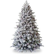 National Tree Company Snowy Dorchester Pine Feel Real Christmas Tree 7.5ft