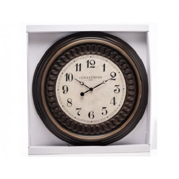 The Grange Collection Metal Effect Wall Clock Zf16