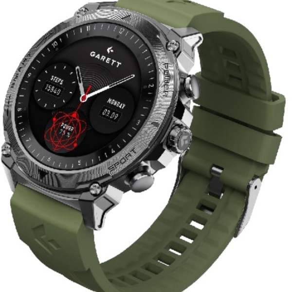 Garett Atom Silver Steel Smartwatch