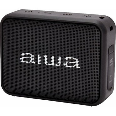 Aiwa Compact Black Bluetooth Speaker Bs200bkmk