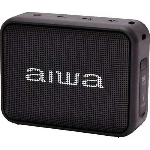 Aiwa Compact Black Bluetooth Speaker Bs200bkmk