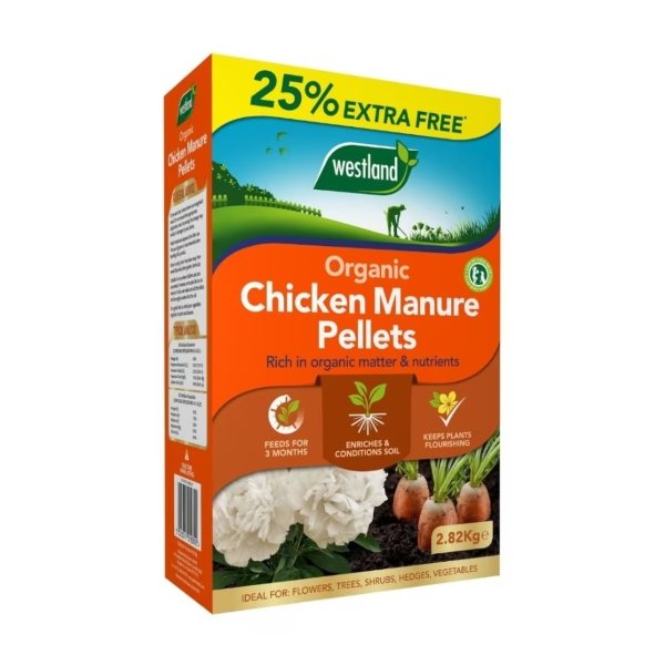 Organic Chicken Manure Pellets 2.25kg + 25% Extra