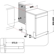 Indesit Dishwasher 14 Place 6 Programmes White D2fhk26uk