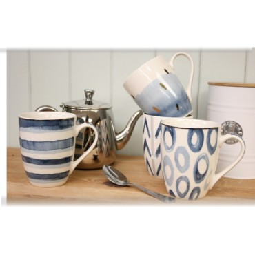 Coral Blue Assorted Mug 12oz De8832