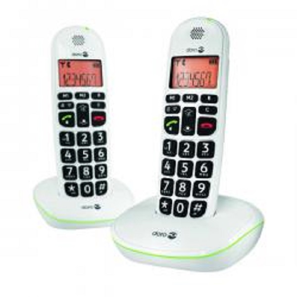 Doro Phone Large Button White Twin Pl