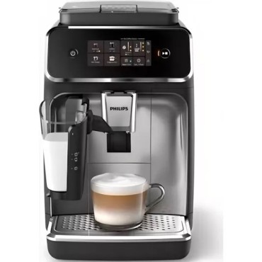 Philips Series 2300 Lattego Smart Bean To Cup Coffee Machine Chrome And Black Ep2336/40