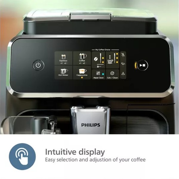 Philips Series 2300 Lattego Smart Bean To Cup Coffee Machine Chrome And Black Ep2336/40