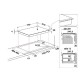 Hotpoint Induction 77cm Hob Tb3977bbf