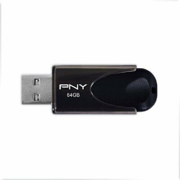 Usb Stick 64gb Pny Sliding Design 2.0 Fd64gatt4ef