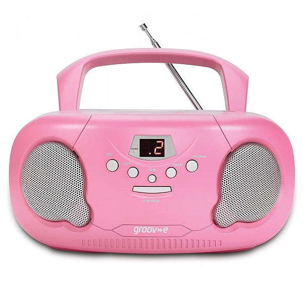 Groov-e Portable Cd & Radio Pink