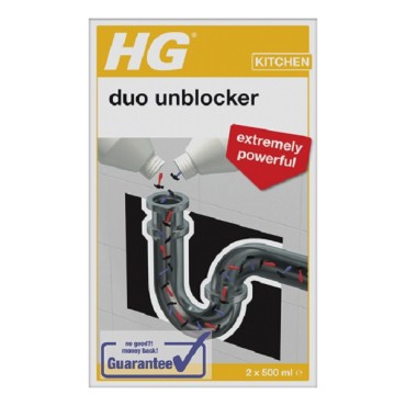 Hg Duo Drain Unblocker 2x500ml Hag343100