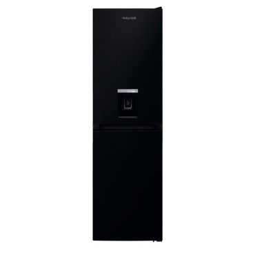 Hotpoint 55cm Fridge Freezer - Freestanding No Frost Black 1830x540 Hbnf55182baqua