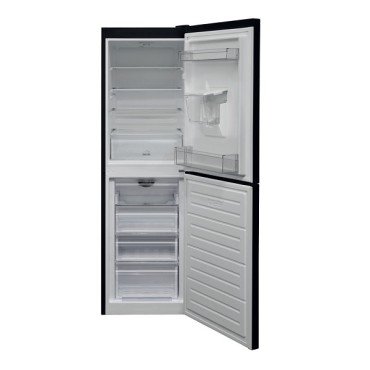 Hotpoint 55cm Fridge Freezer - Freestanding No Frost Black 1830x540 Hbnf55182baqua