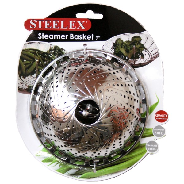 Steelex 9 Vegetable Steamer Basket