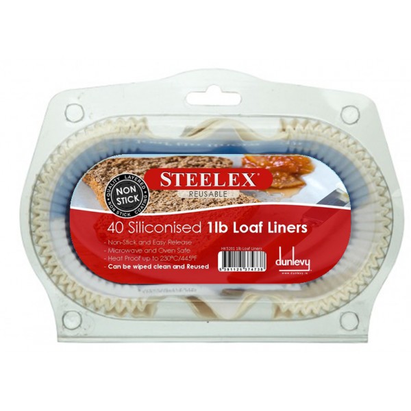 Steelex 1lb Loaf Liners Pk40 Hk5201