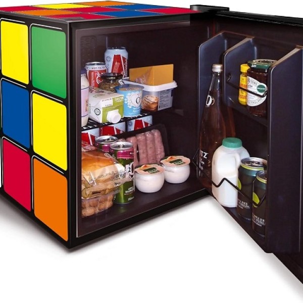 Husky Rubiks Cube Design Mini Fridge Drinks Cooler  43ltr  Hushu231e