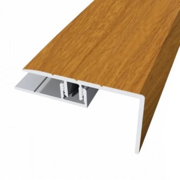 Floor Profile Stair Nose Iroko 1s/adh (270cm) B384