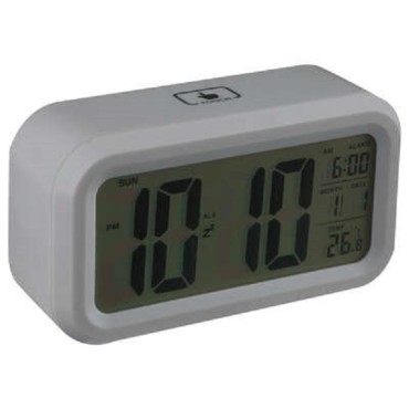 Digital Alarm Clock - 4 Assorted Colours Grey, White, Black And Red Jk133569