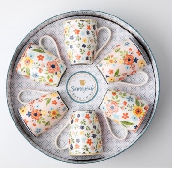 Slaneyside Pottery Mila Set Of 6 Mugs Jk88487