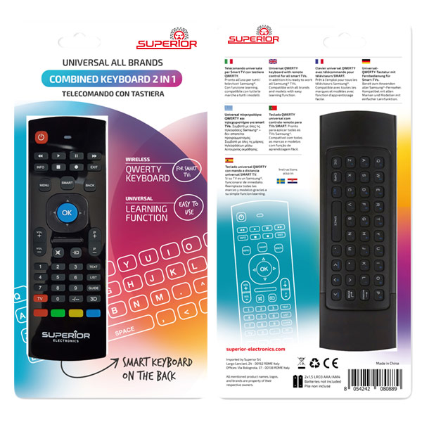 Smart Remote Universal With Keyboard Superior
