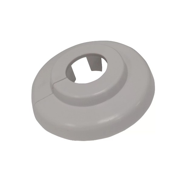 Plastic Rosette Light Grey 7035 15mm (2)