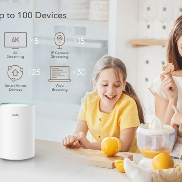 Cudy Ac1200 Dual Band Gigabit Wi-fi Mesh System (3 Pack)