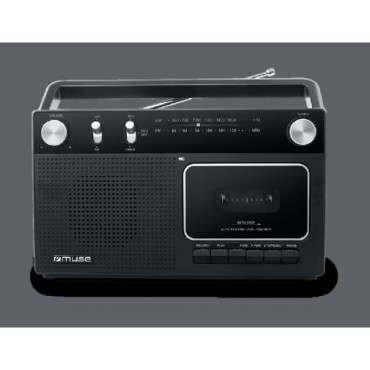 Muse Radio Cassette Player Black M-152rc