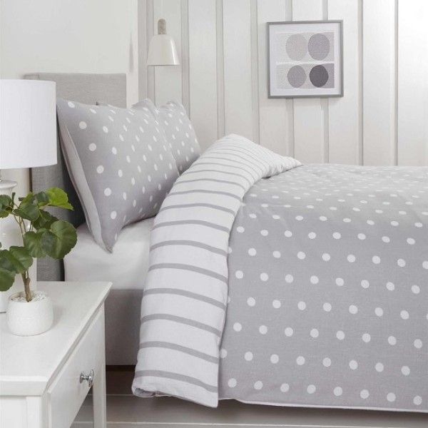 Duvet Cover King Size New York Spots Grey Nysg3