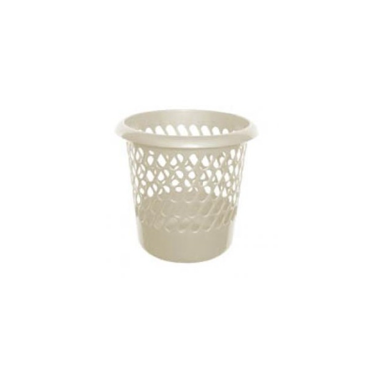 Whitefurze Plastic Stool - Cream, 40cm Height, Easy Clean, For Bathroom, Kitchen, Bedroom, Step Stool
