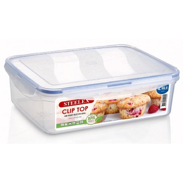 Steelex 4.4ltr Clip Top Food Box Pl5440