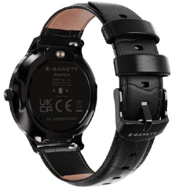 Garett Quantum Black Steel Smartwatch