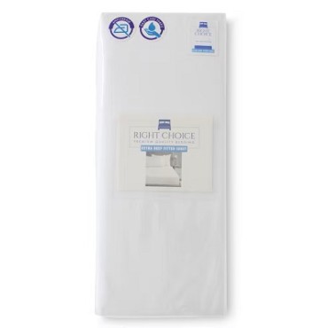 Right Choice Premium Quality Extra Deep King Fitted Sheet White Rcftw3