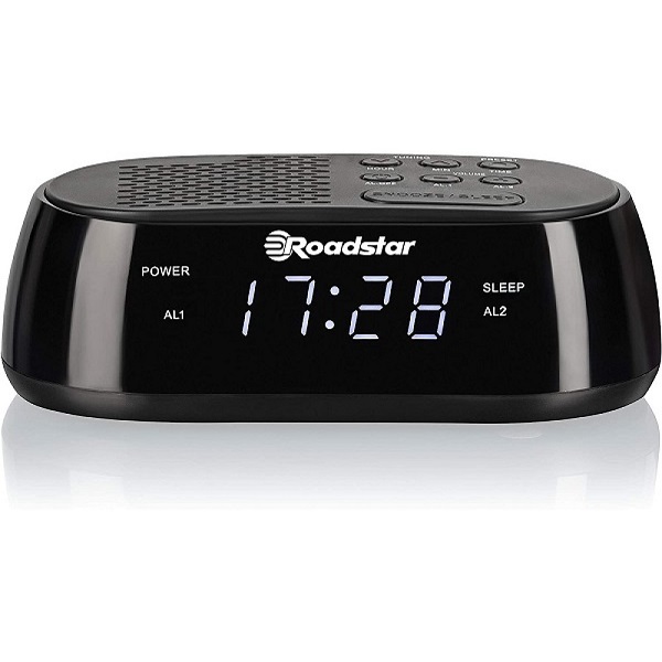Radio Alarm Clock Roadstar Roaclr-2477 Black