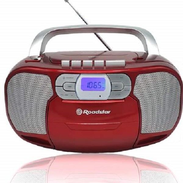 Radio Cassette Cd Mp3 Roadstar Red