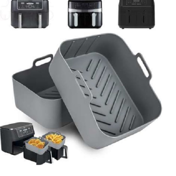 Kitchen Academics Rectangular Silicone Air Fryer Tray 19.5 X 12 X 7cm Rsaff1988