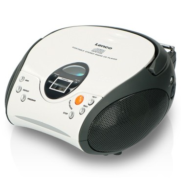 Lenco Portable Fm Radio With Cd - White Scd-24wh