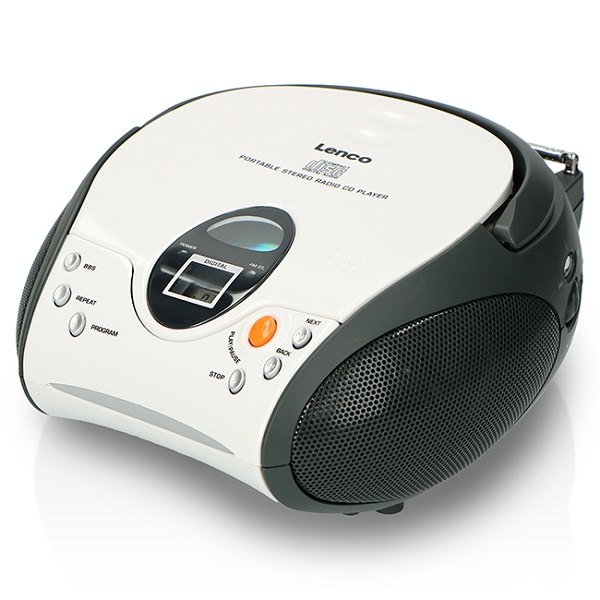 Lenco Portable Fm Radio With Cd - White Scd-24wh