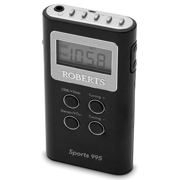 Radio Sports Roberts 15 Presets Blk Sports995