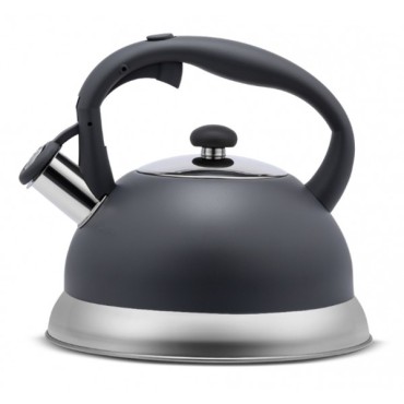 Steelex Grey Whistling Kettle 2.7ltr St/9800gy