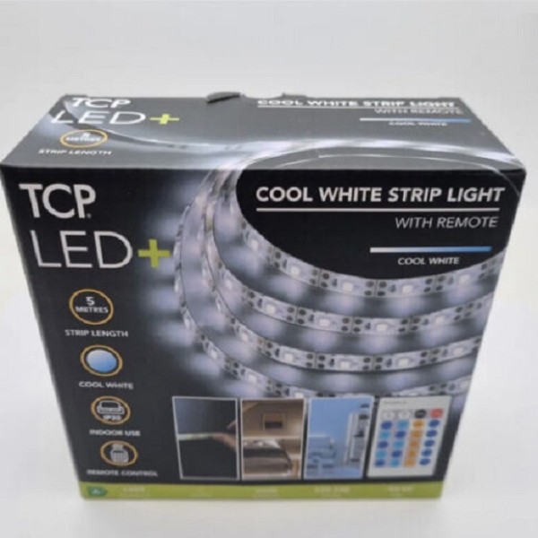 Tcp 5m Cool White Led Strip Light