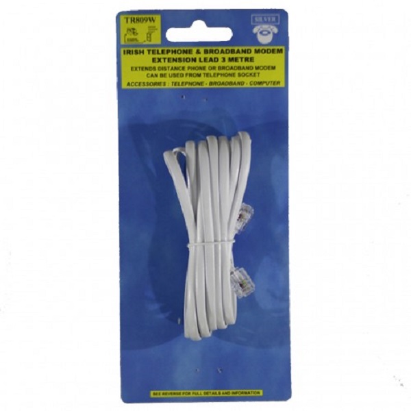 Phone Lead Plug To Plug 3mt Tr809w