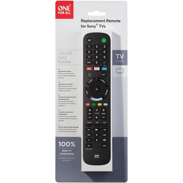 One For All Replacement Sony Remote Control Urc4912