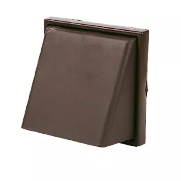 Vent Cowl Gravity Flap Brown 4 Dia