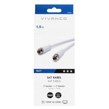 Lead F-plug/f-plug Vivanco 1.5m 44069