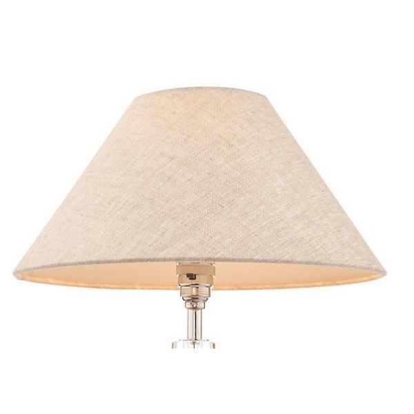 Warwick Linen Fabric Shade Coolie 23cm/9 Natural