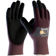 Gloves Maxidry Black & Purple Size 10 (xl) 241069
